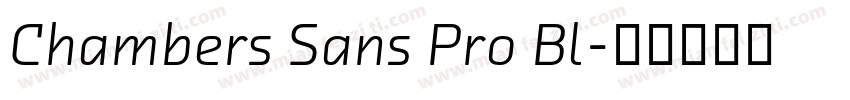Chambers Sans Pro Bl字体转换